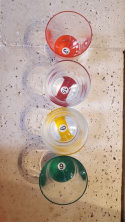 Title: 🎱 Vintage Clay Art Billiards Pool Ball Barware & Dinnerware Collection – Complete Matching Set