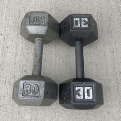 30lbs. Gold’s Cast Iron Dumbbell Set