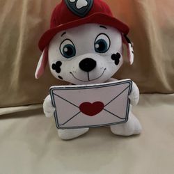 Paw Patrol Just Play Marshall Valentines Plush 