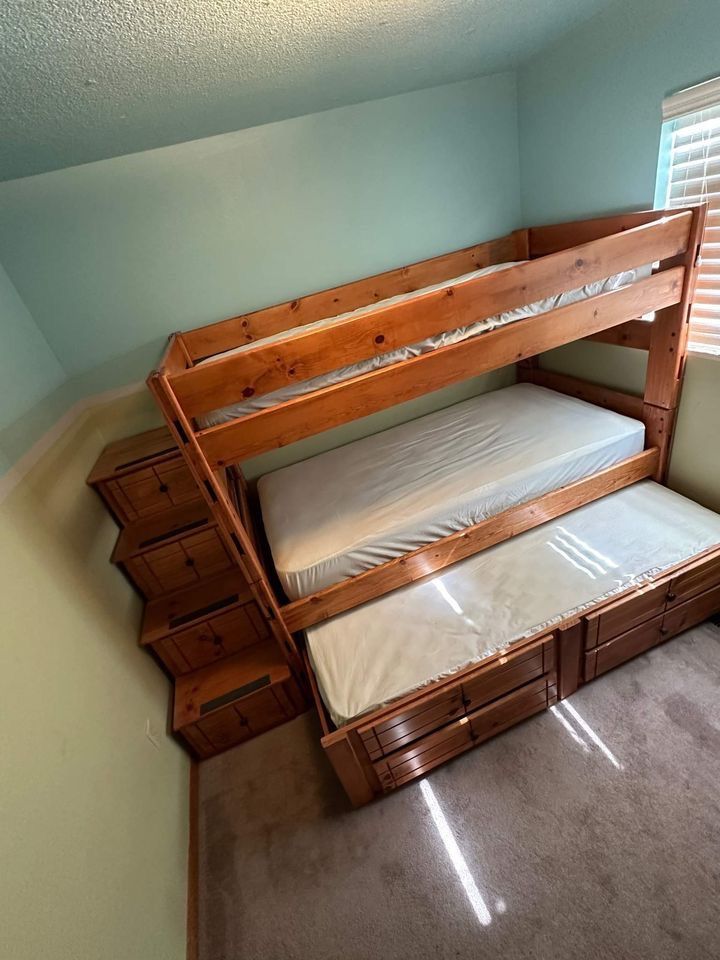 Bunk Bed Twin Over Twin And Trundle For Sale