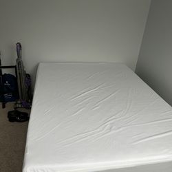 Queen Size Bed (mattress, Waterproof Cover & Frame)