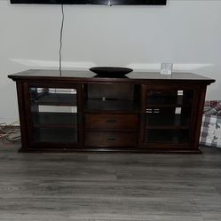 100% Mahogany Wood Heavy Entertainment Center