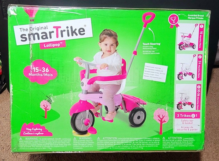 Smartrike Lollipop Toddler Tricycle Pink