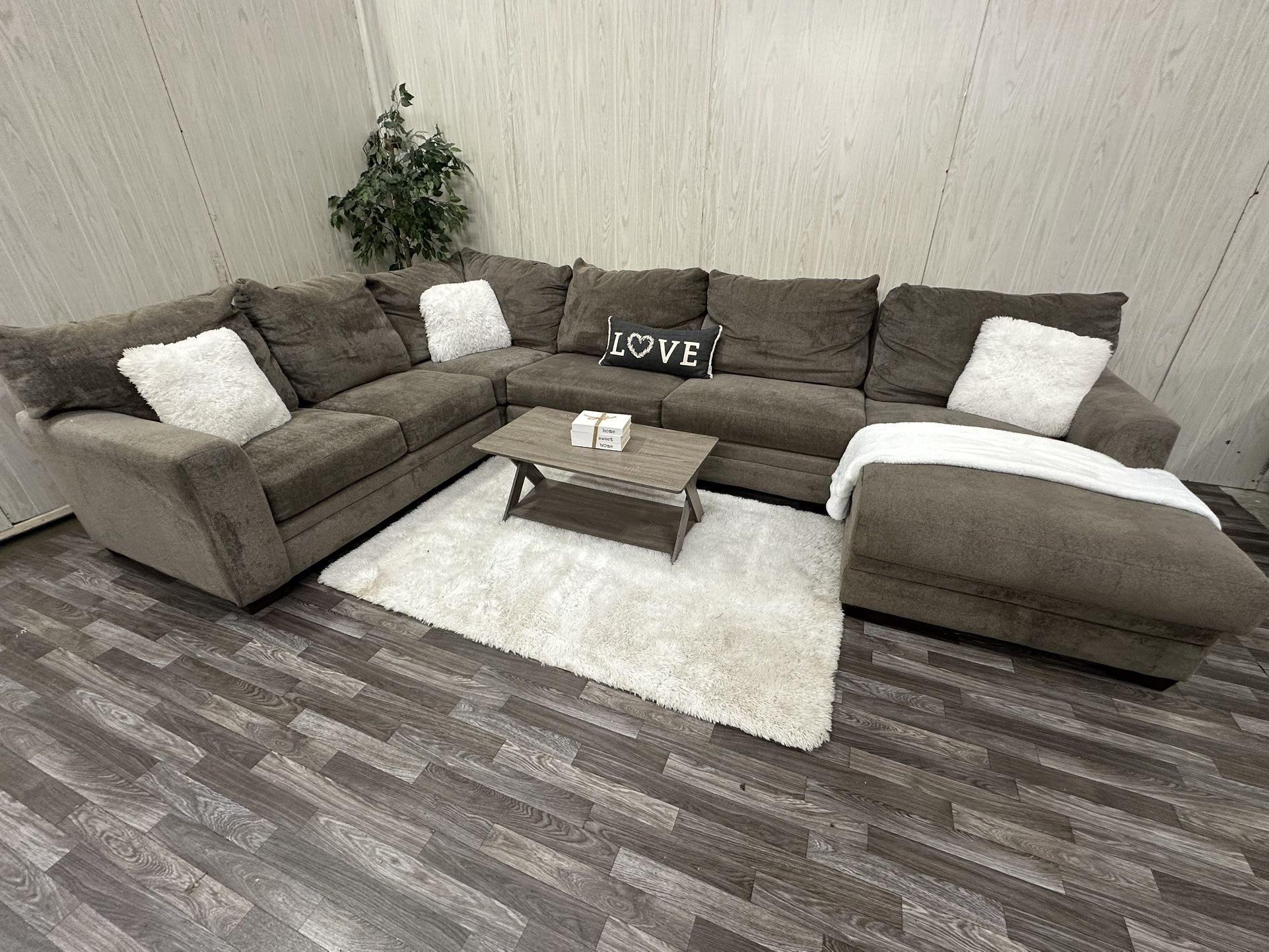 Large Gray Ashley Furniture Sectional - Delivery Available