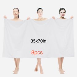 Organix Oversized & Piece Soft Bath Sheets Towels 550 GSM Cotton Bath Towels Extra Large 35"x70", Highly Absorbent & Quick Dry, Super Soft Hotel Quali