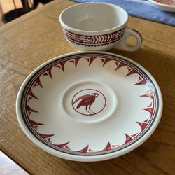 Santa Fe Dining Car Service Cup And Saucer