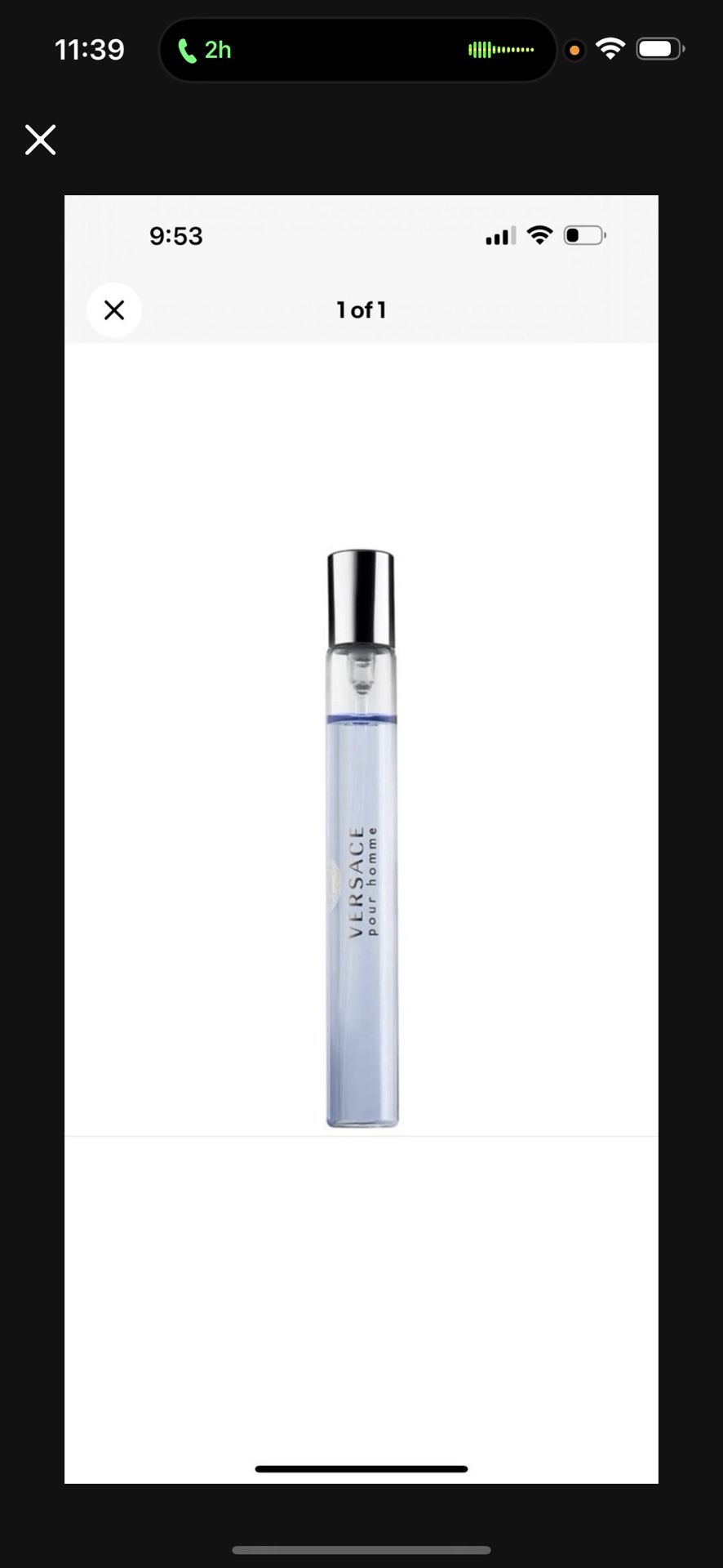 VERSACE pour homme NATURAL SPRAY 10ml.