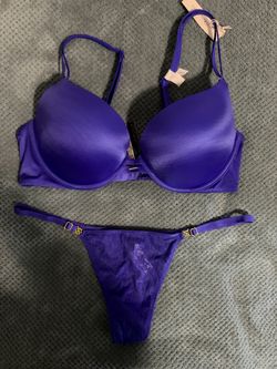 Victoria's Secret Purple Bra and Thong Set
