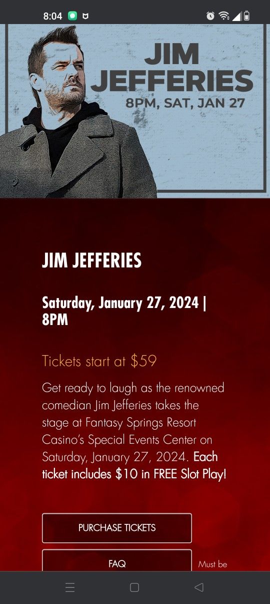 Comedian Jim Jeffries