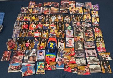 Huge Vintage NASCAR Card Collection + #24 DuPont Collectible Car
