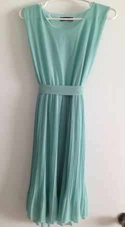 Turquoise Midi Dress. Size Small.