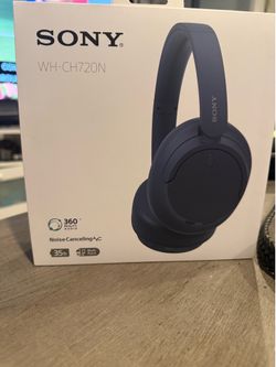 Sony WHCH720N Bluetooth Wireless Noise-Canceling Headphones - Blue