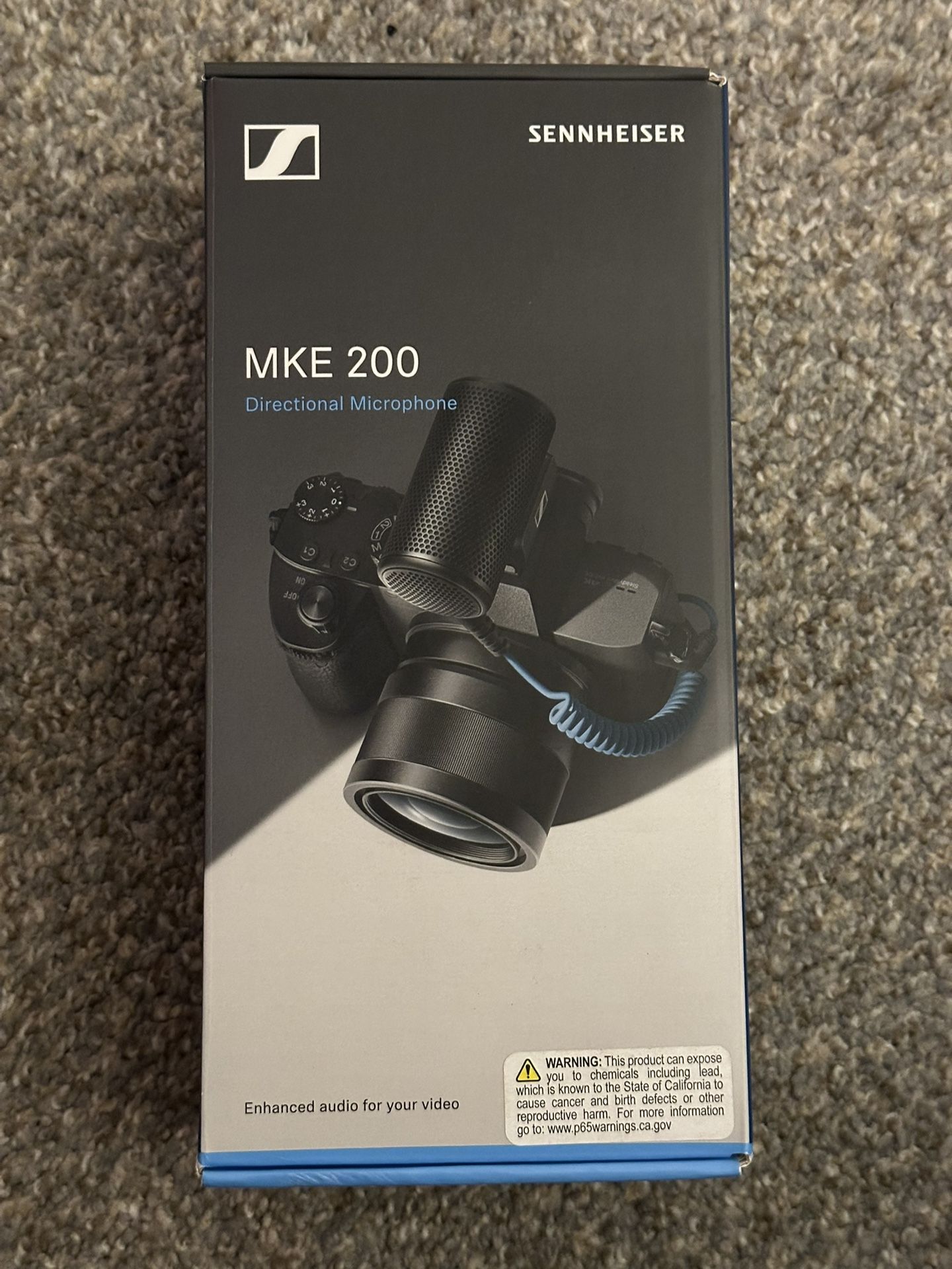 SENNHEISER MKE 200 Condenser Microphone for Cameras and Mobile Devices, Black (508897)