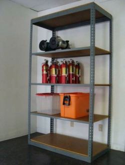 Industrial Racks 48 in W x 18 in D Used 5 Tier Storage Shelving Delivery Available
