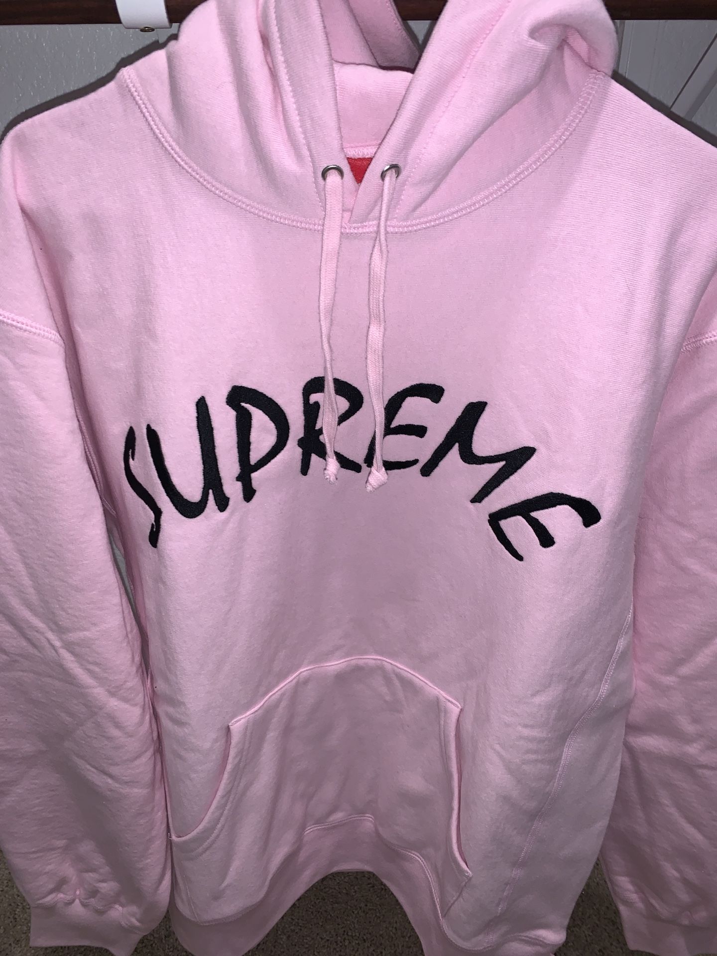 Supreme FTP Arc Hoodie Sweatshirt - Pink - Medium