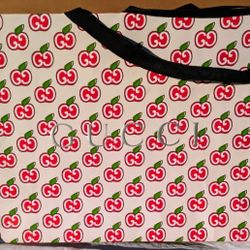 RARE Gucci GG Apples Large Paper Shopping Bag - 14" Height x 18.5" Length x 6.5" Width