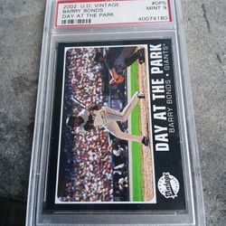 2002 Ud Barry Bonds Psa 9