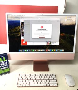 Apple iMac All-in-One M3 24-inch Pink - $0 DOWN!