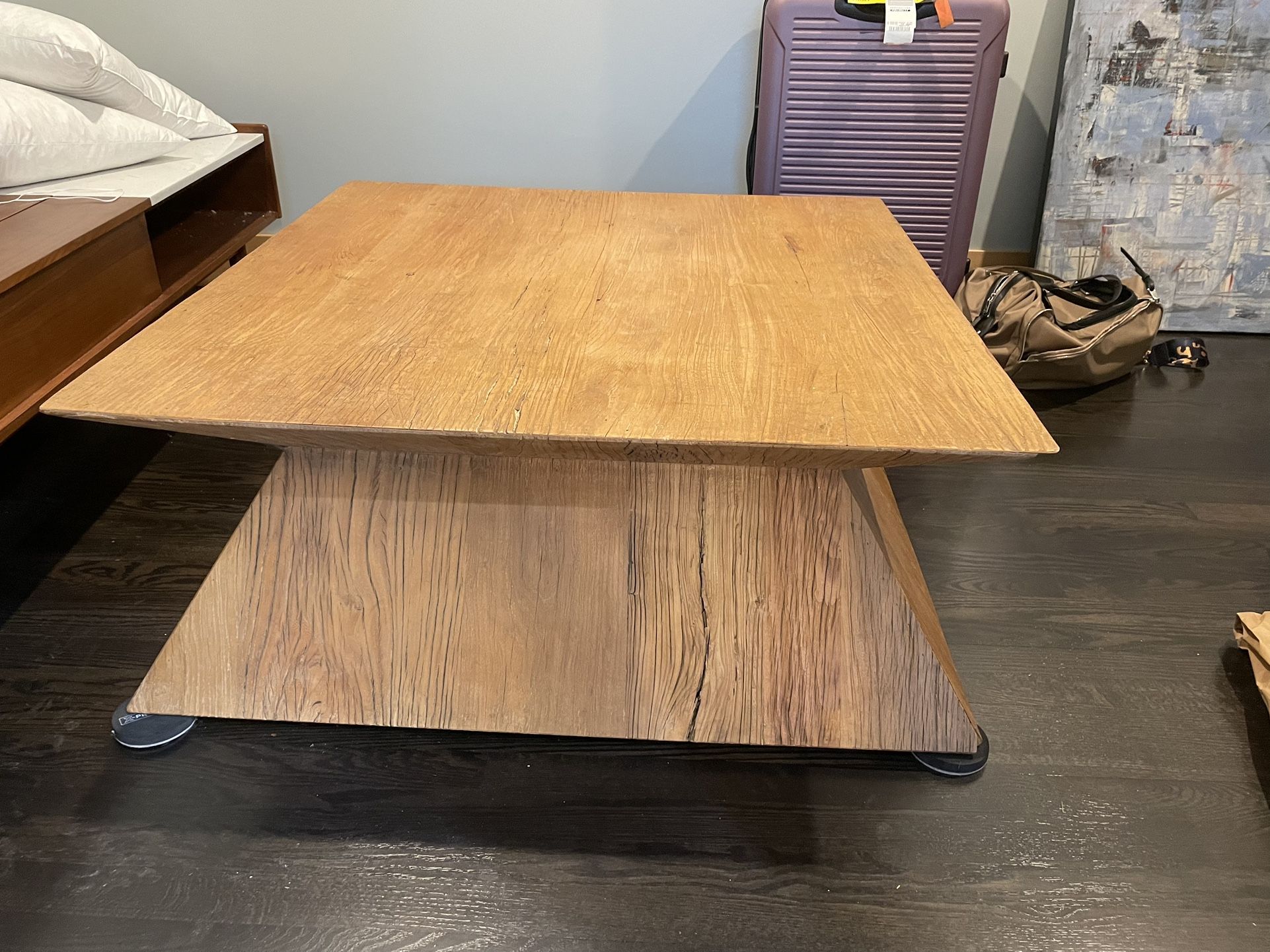 Modern/ Rustic Wood Coffee Table
