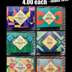 Trivia Cards Box Sets NEW 
