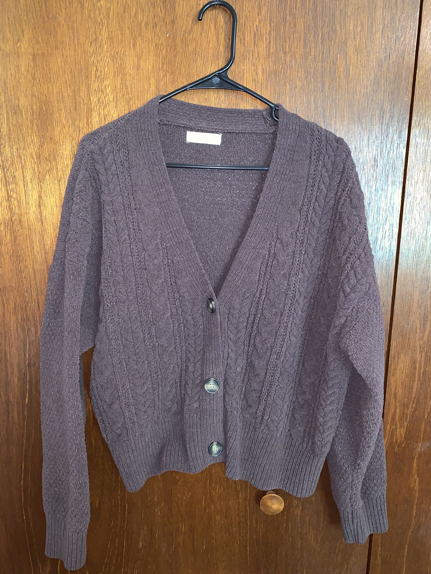 Brown Button Up Sweater