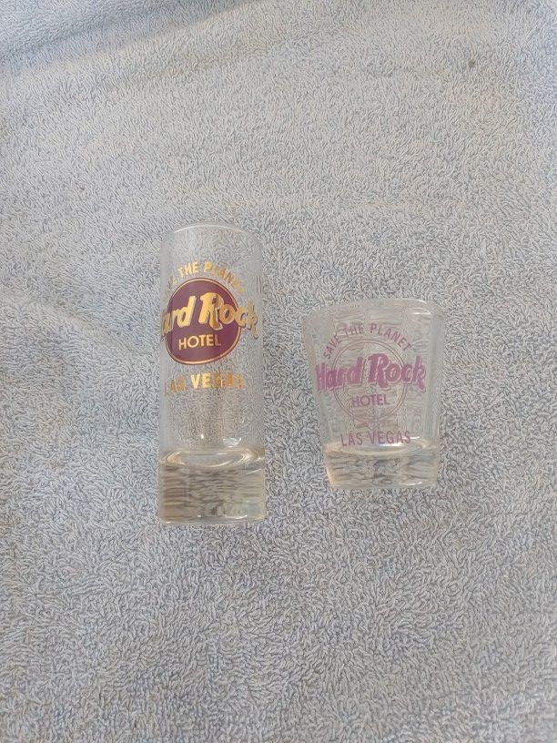 Hard Rock Las Vegas Hotel Shot Glasses