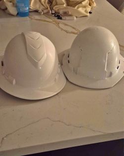White Hard Hats