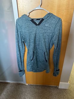 Nike Teal Heather Long Sleeve Pullover Hoodie