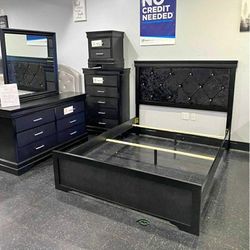 Just $10 Down Payment Finance ▪️5 QUEEN BEDROOM SET🎯 Delivery And Finance Available 