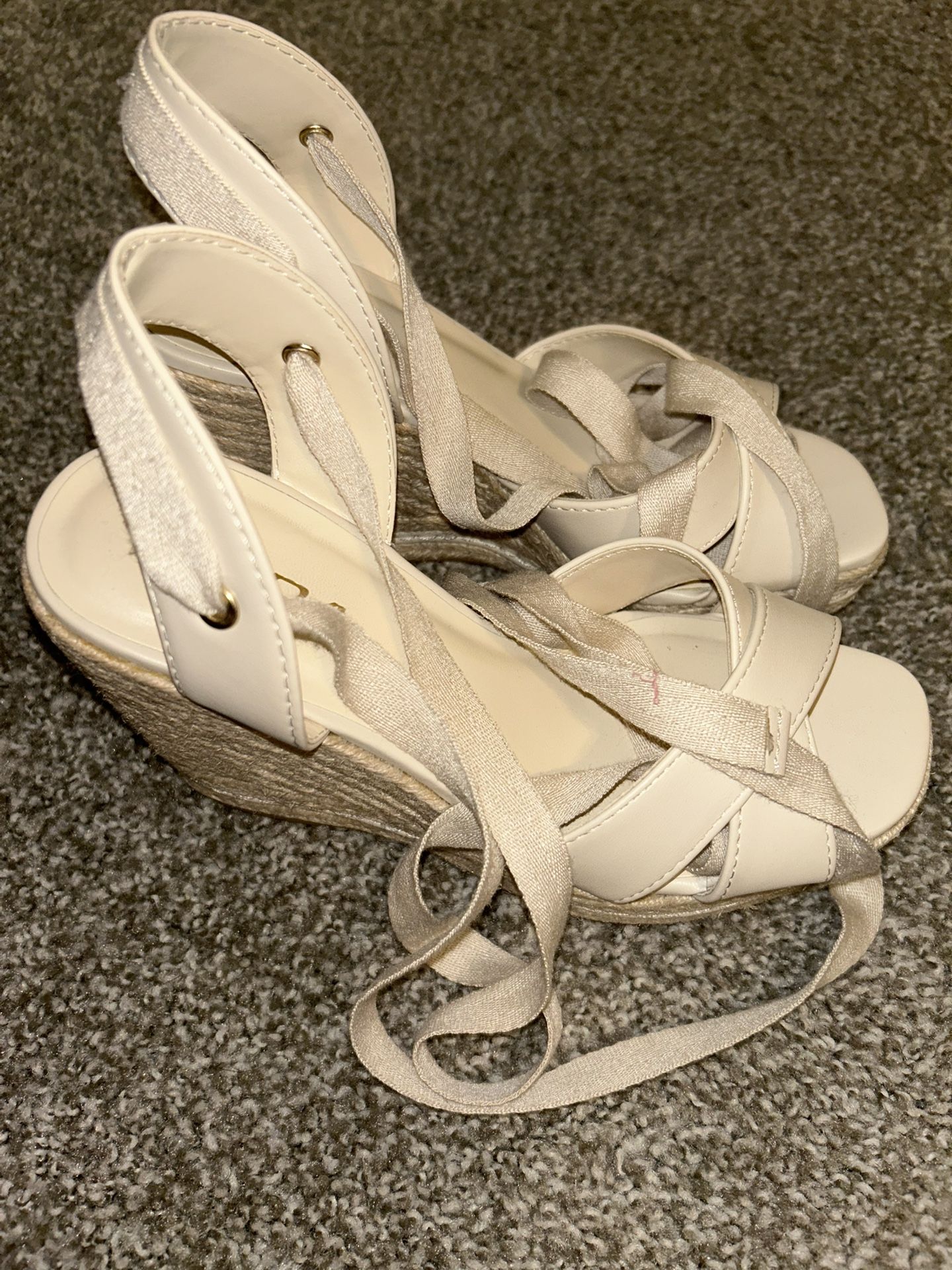 Lace Up Wedges