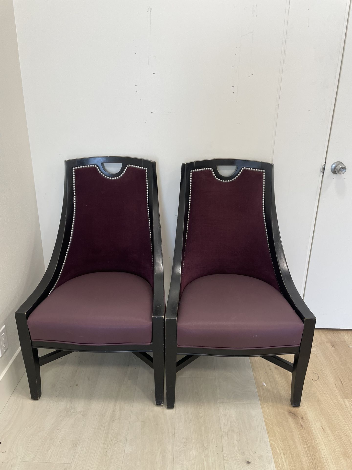 Vintage Martha Stewart Dining Chairs β Set of 4 (Purple)