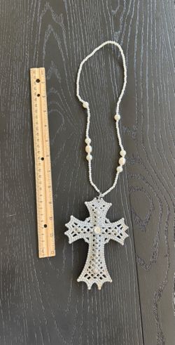 Madonna cross necklace Halloween
