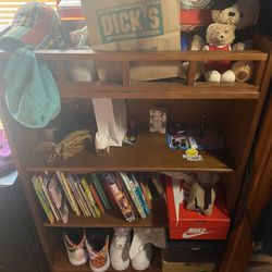 Real Wood Book Shelf Nice And Sturdy Like New 