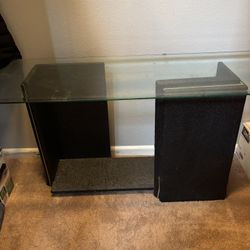 Black Stand with Glass top