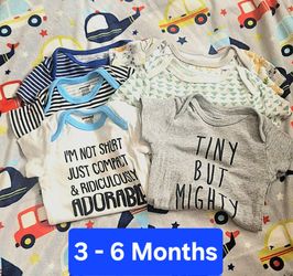 3-6 Mo Onesies 