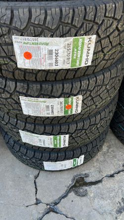 set Of 4 Tire KUMHO 265/70/17 Installed And Balanced Ya Instaladas Y Valacidas Las 4
