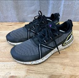 Adidas Solarthon Black Speckled Spikeless Golf Shoes Size 9.5 FZ1024 Good Cond