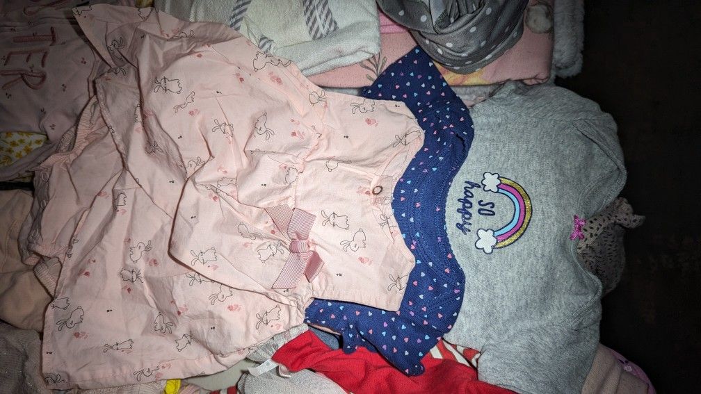 Baby Girl Clothes, Shoes, Blanket, Etc