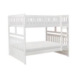 Brand New White Full Full Bunkbed (78 x 56.5 x 65.5H)