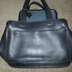 Vintage COACH Hand Bag Brown Bleeker Satchel Leather Tote Bag Purse