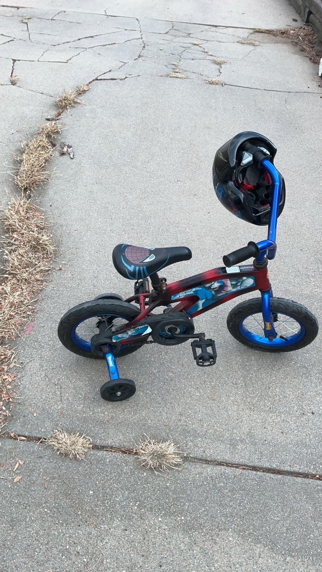 12” Spider-Man Bike With Training Wheels