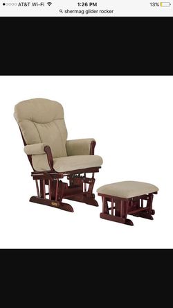 Shermag glider/rocker w/ ottoman