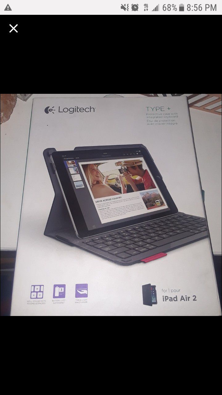 Logitech iPad air 2 case and integrated key board