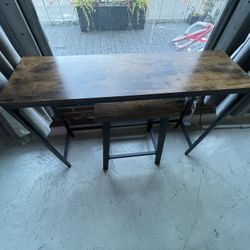 Console Table And Stool