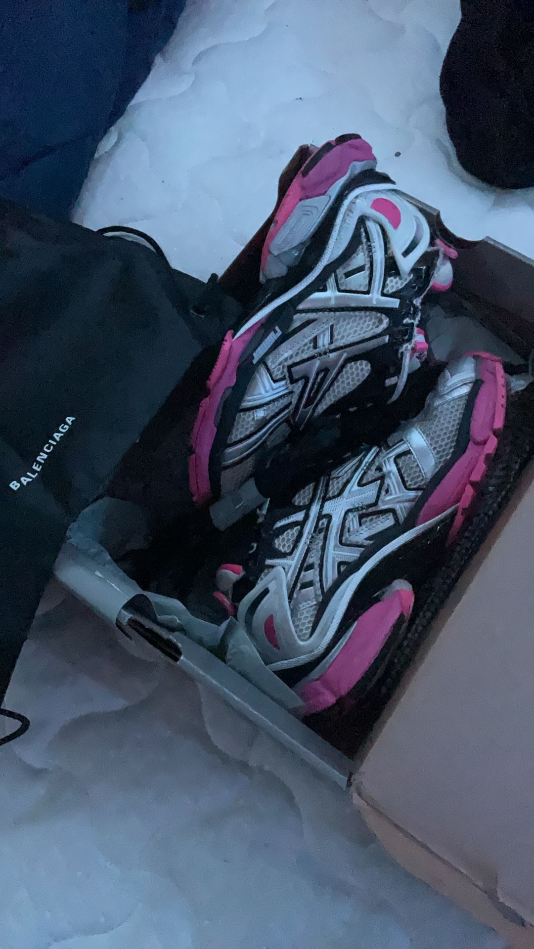 Balenciaga Runner Sneaker Silver Pink