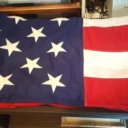 XL American Flag Valley Forge 100% Cotton Bunting