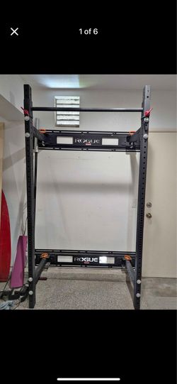 R-3W Fold Back Wall Mount Rack + Stringers, J-Cups, Spotter Arms & Pull-Up Bar