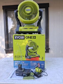 Ryobi 18v 7.5" Bucket top misting fan kit