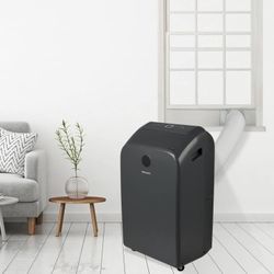 Hisense 8500-BTU DOE (14000-BTU ASHRAE 500sqft) 115-Volt Grey Portable Air Conditioner
