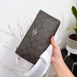 Coach Double Zip Crossbody In Signature Canvas